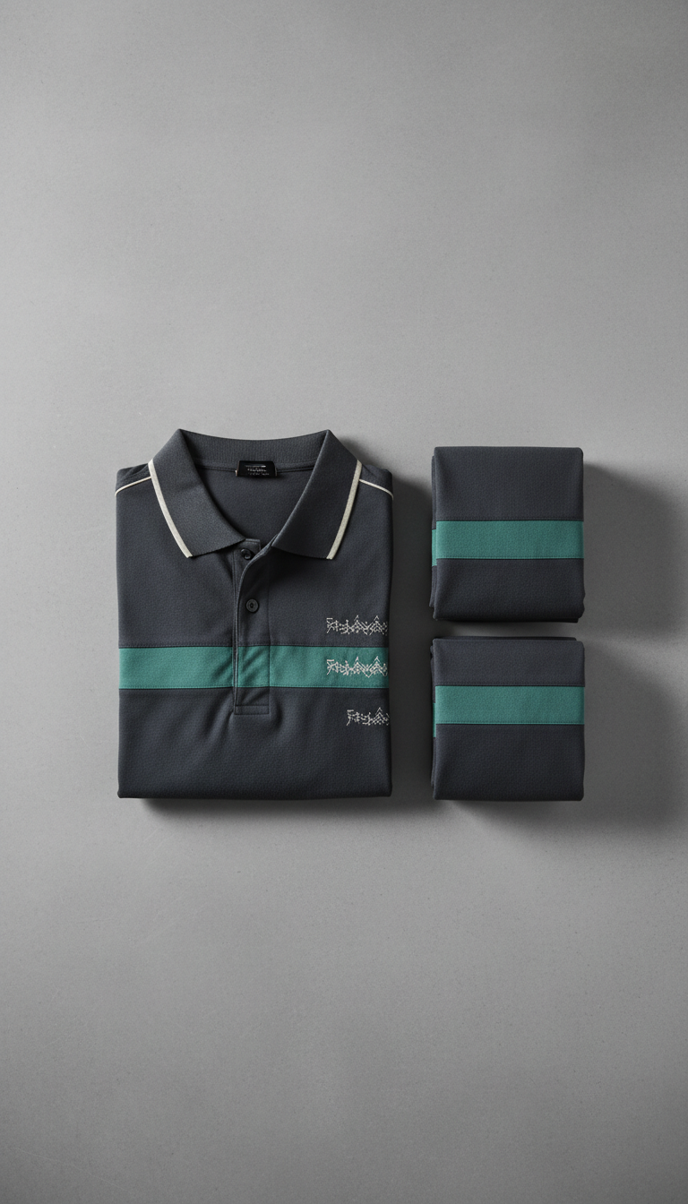 Embroidery Work Polo Industrial Stitch