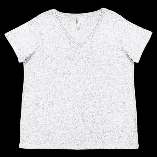 Women's Curvy Collection Fine Jersey V-Neck Tee Thumbnail