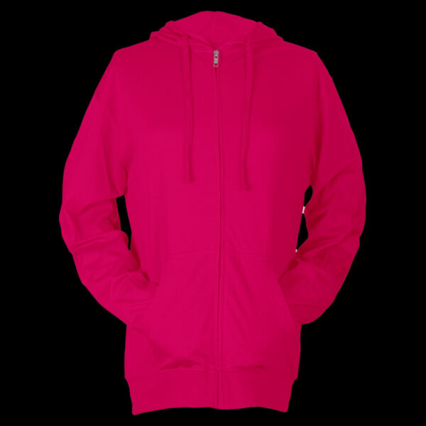 Unisex Beach Full-Zip Hooded Long Sleeve T-Shirt Thumbnail