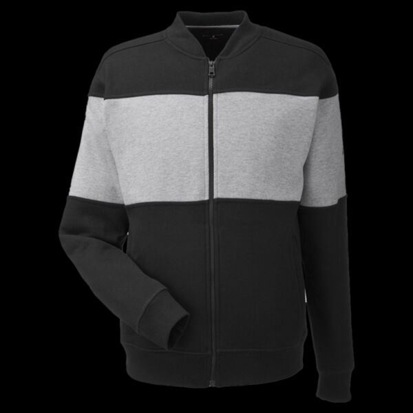 Unisex Anchor Fleece Colorblocked Bomber Jacket Thumbnail