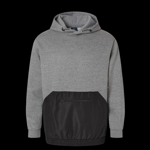 Unisex Mixed Media Hooded Sweatshirt Thumbnail