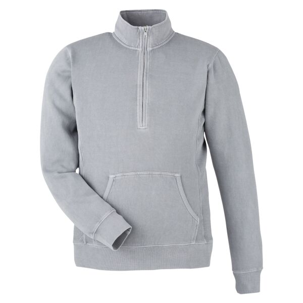Unisex Pigment-Dyed Fleece Quarter-Zip Pullover Thumbnail