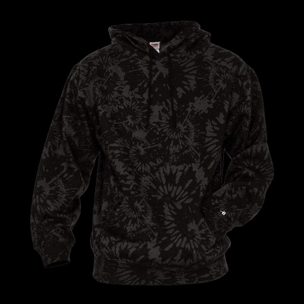 Unisex Tie-Dyed Triblend Hooded Sweatshirt Thumbnail