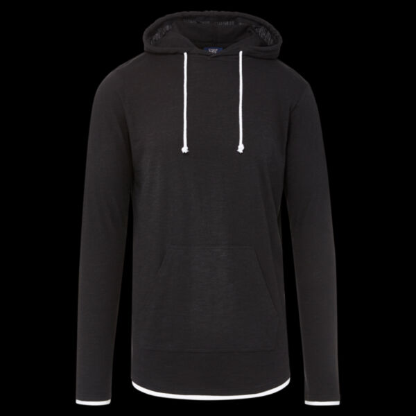Unisex Miles Slub Hooded Long Sleeve T-Shirt Thumbnail