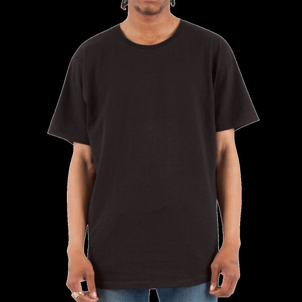 Unisex Curved Hem Long T-Shirt Thumbnail