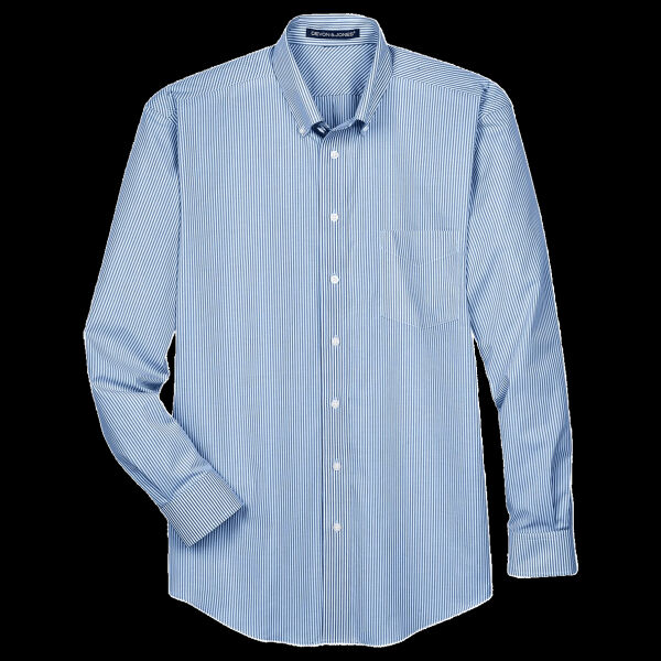 Men's Crown Collection® Banker Stripe Woven Dress Shirt Thumbnail
