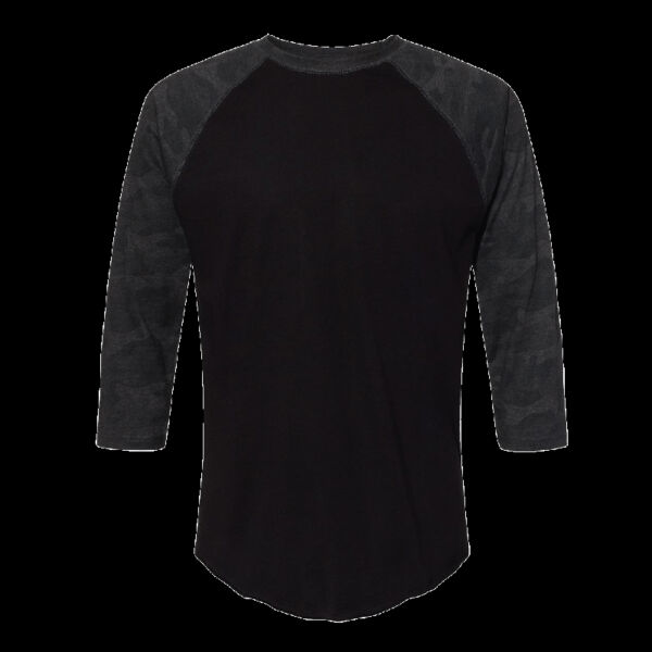 Unisex Baseball Fine Jersey Three-Quarter Sleeve Tee Thumbnail