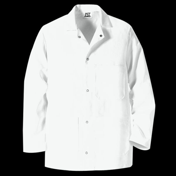 Gripper Front Short Butcher Coat Thumbnail