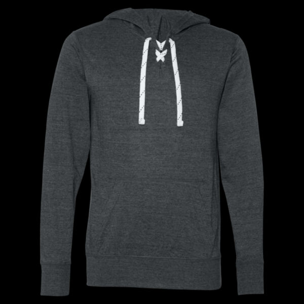 Unisex Jersey Sport Lace Hooded Pullover Thumbnail