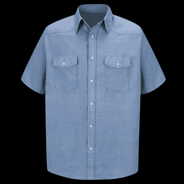 Men's Deluxe Western Style Short Sleeve Shirt Thumbnail