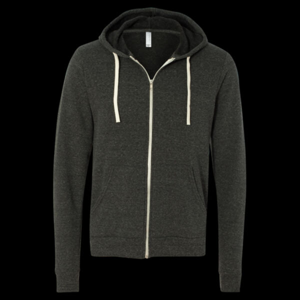 Unisex Triblend Sponge Fleece Full-Zip Hoodie Sweatshirt Thumbnail