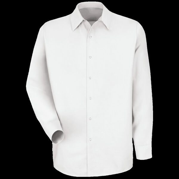 Men's Specialized Pocketless Poplin Long Sleeve Work Shirt Thumbnail