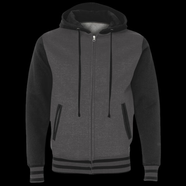 Unisex Heavyweight Varsity Full-Zip Hooded Sweatshirt Thumbnail