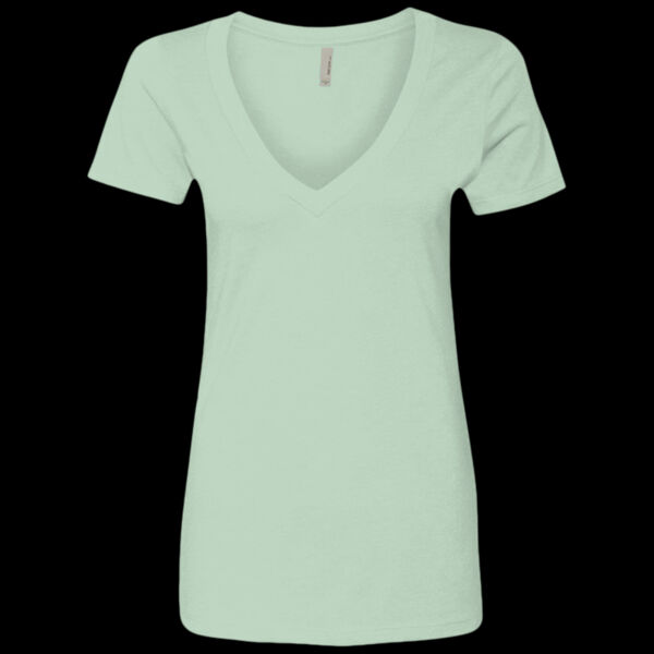 Women’s CVC Deep V-Neck T-Shirt Thumbnail
