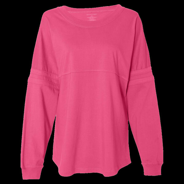 Women's Jersey Pom Pom Long Sleeve T-Shirt Thumbnail
