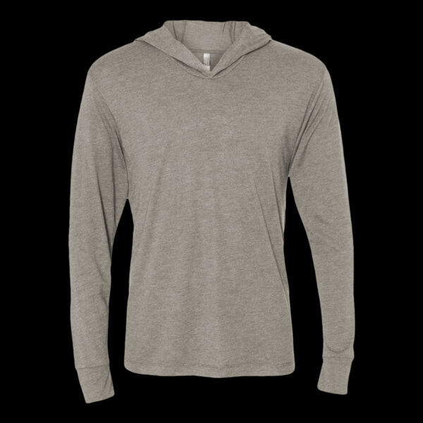 Unisex Triblend Hooded Long Sleeve Pullover T-Shirt Thumbnail