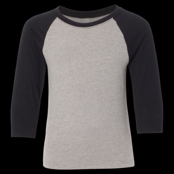 Youth CVC Three-Quarter Sleeve Raglan T-Shirt Thumbnail