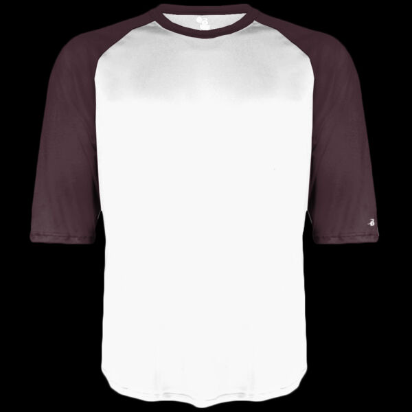 Men's B-Core Three-Quarter Sleeve Baseball T-Shirt Thumbnail