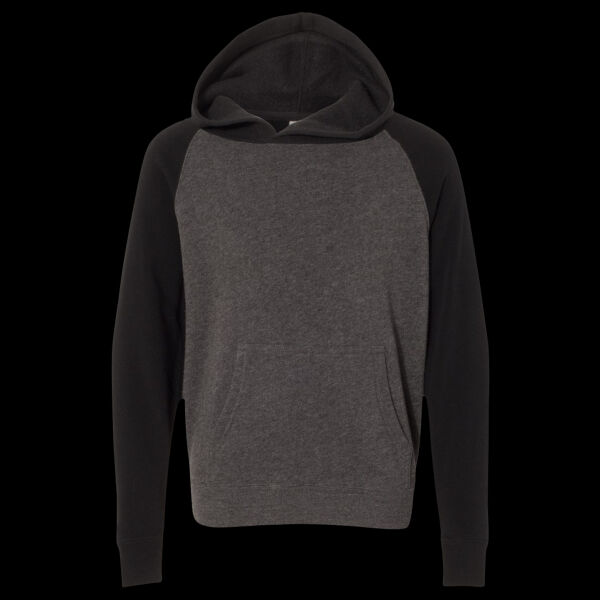 Youth Lightweight Special Blend Raglan Hooded Sweatshirt Thumbnail