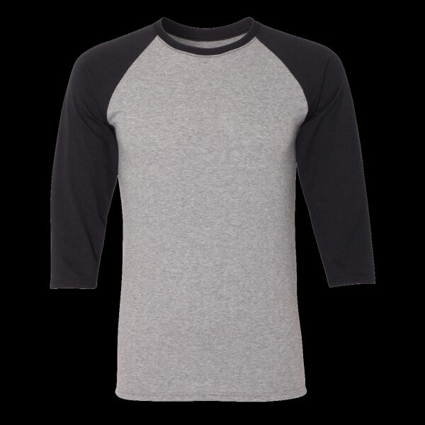 Unisex Triblend Three-Quarter Raglan Baseball T-Shirt Thumbnail