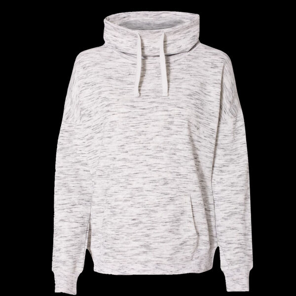 Women’s Mélange Fleece Cowl Neck Sweatshirt Thumbnail