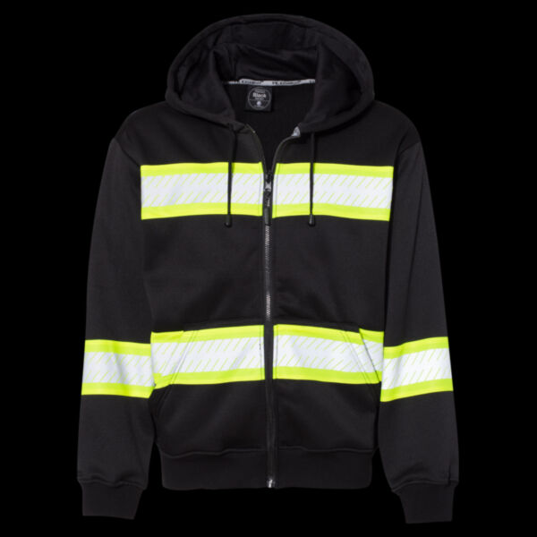 Men's EV Series® Enhanced Visibility Full-Zip Hooded Sweatshirt Thumbnail
