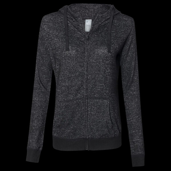 Women’s Cozy Jersey Hooded Full-Zip Thumbnail