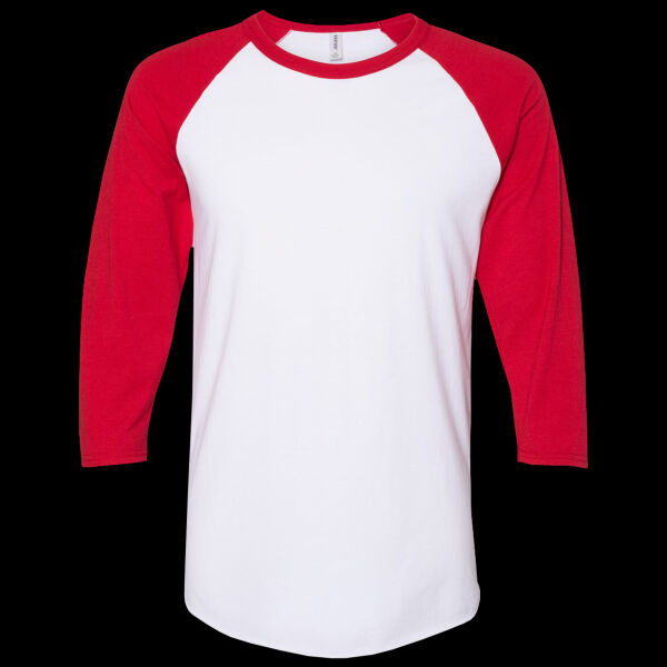 Premium Blend Ringspun Three-Quarter Sleeve Raglan Baseball T-Shirt Thumbnail