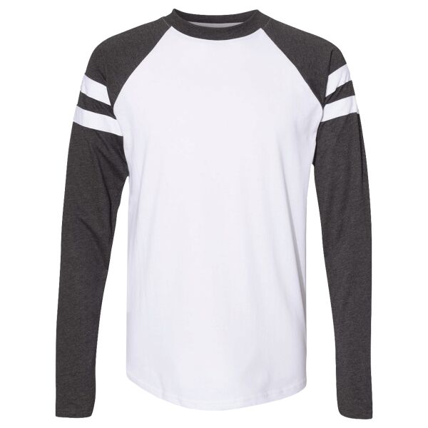 Unisex Fine Jersey Mash Up Long Sleeve Tee Thumbnail