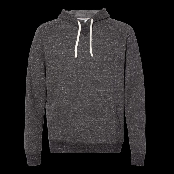 Unisex Snow Heather French Terry Raglan Hooded Sweatshirt Thumbnail