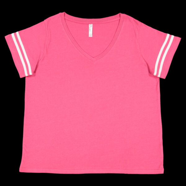 Women's Curvy Collection Vintage Football T-Shirt Thumbnail