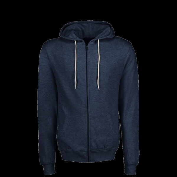 Unisex Retro Heather Full-Zip Hooded Sweatshirt Thumbnail