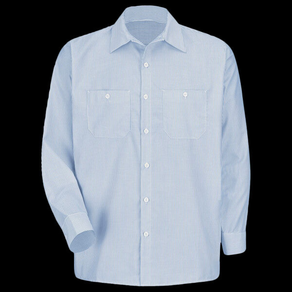 Men's Tall Industrial Stripe Work Shirt Thumbnail