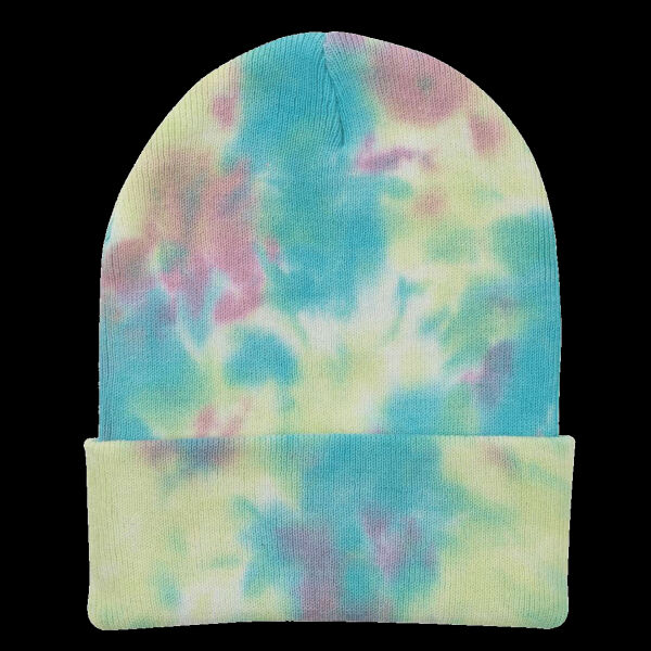 12" Tie-Dyed Cuffed Beanie Thumbnail