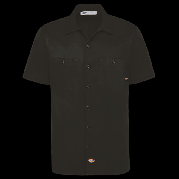 Men's Industrial Short Sleeve Cotton Work Shirt Thumbnail